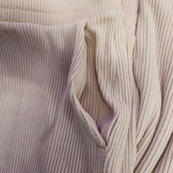 Lands End Women's M Pink Soft Ribbed Pockets Lounge Pants 2228 - Picture 3 of 7